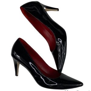 Cole Haan Black Patent Leather Nike Air Kitten Heel Pump size 10